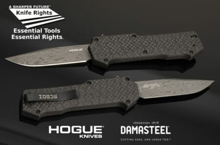 Hogue Knives and Damasteel Donate Ultimate Steel Spectacular $1K Donation Knives