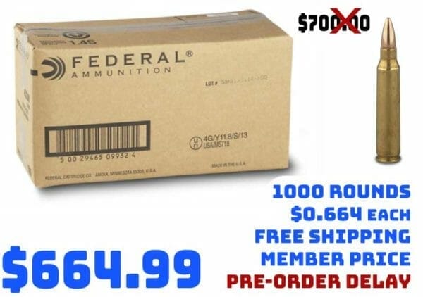 American Eagle .223 Remington, FMJ, 55Grain, 1,000 Rounds Deal oct2020