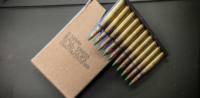 62gr 5.56mm Ammo on Stripper Clips