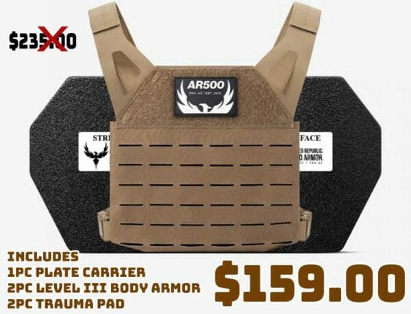 AR500 AR Freeman Save the Republic 5pc Body Armor Package Deal