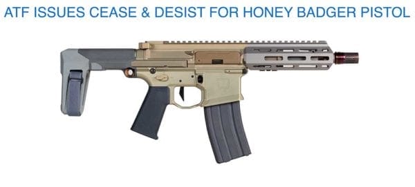 FPC Statement on ATF’s Cease and Desist to Q, LLC Honey Badger Pistol