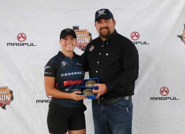 Benelli pro shooter Dakota Overland took top honors at the recent 2020 Texas 3-Gun Championship at Reveille Peak Ranch.