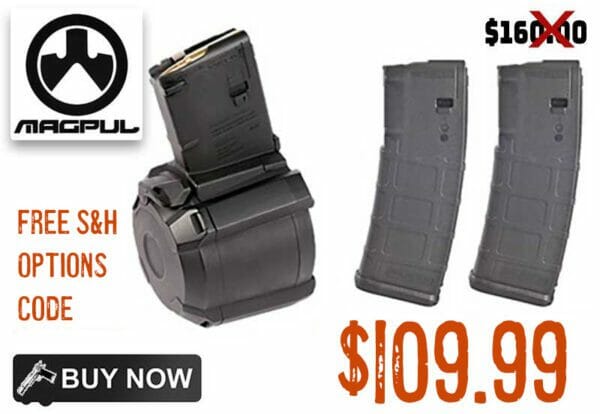 Magpul AR15 D60 60-Rd Drum 2 30rd PMAGS Deal april2023