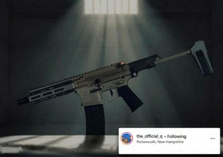 Q Honey Badger Pistol with SB Tactical Brace IM Q Instagram