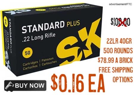 SK Standard Plus 22 Long Rifle 40Gr RN ammunition lowest price