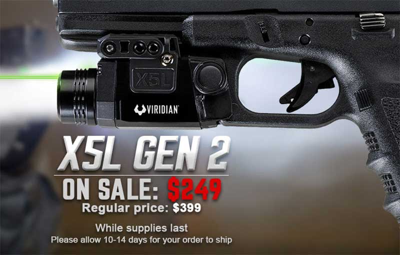 Viridian X5L Gen 2 Green Laser Sight Tactical Light Deal