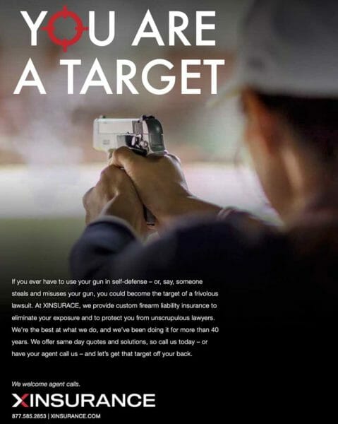 XINSURANCE Concealed Carry Liability Coverage for Gun Owners Full Ad