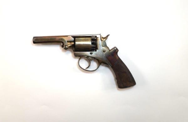 Medal of Honor recipient Frank Brownell's Adams revolver.