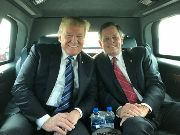 Senator Steve Daines and President Trump