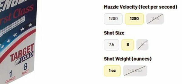 2 Case Challenger 1st Class Target Load 12Gge Selections