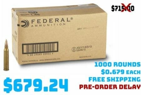 American Eagle, .223 Rem, FMJ, 55Grain, 1,000 Rounds Deal