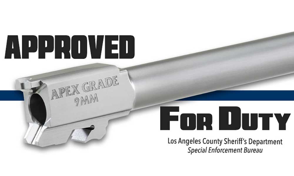 LA County Sheriffâ€™s Dept. Approves Apex Barrel for Special Enforcement Bureau