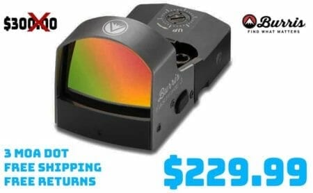 Burris FastFire III Red Dot Reflex 3 MOA Sight Deal