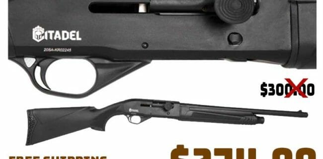 Citadel ATA Black 12 Gauge 3in Semi Automatic Shotgun Deal