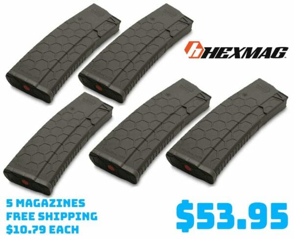 Hexmag AR15 5.56 .223Rem 30 Rounds Magazines Deal SG