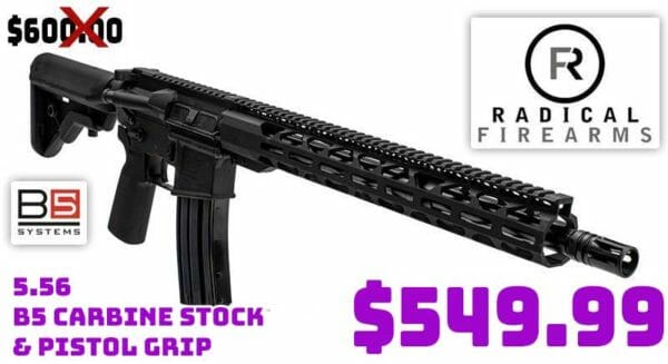 Radical Firearms AR-15 16" 5.56 Carbine Sale sept2021