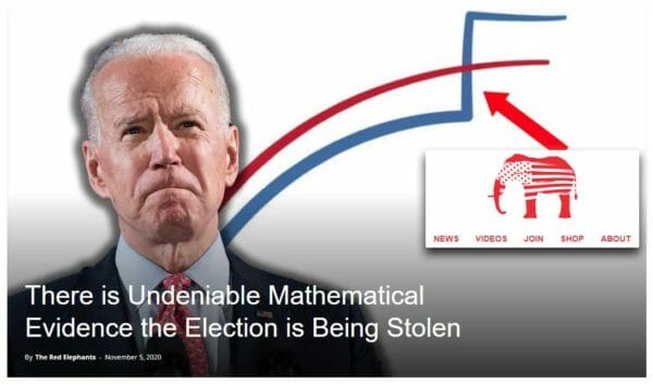 Undeniable Mathematical Evidence the Election is Being Stolen, img The Red Elephants