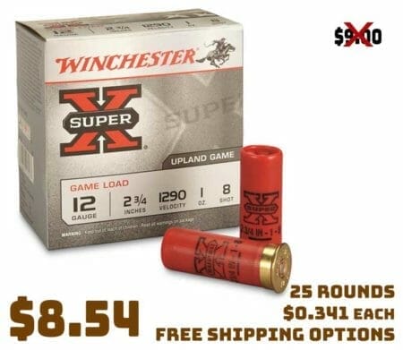 Winchester, 12 Gauge, 2 34, 1 oz., Super-X Game Loads Deal