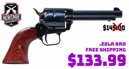 Heritage Arms 22LR Blue 6 Rds 4.75In Cocobo Revolver sale sept2021