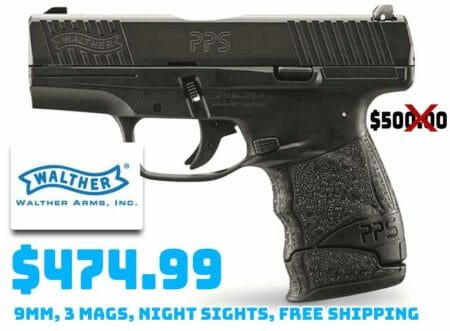 Walther PPS M2 LE Edition 9mm Night Sight Pistol Deals