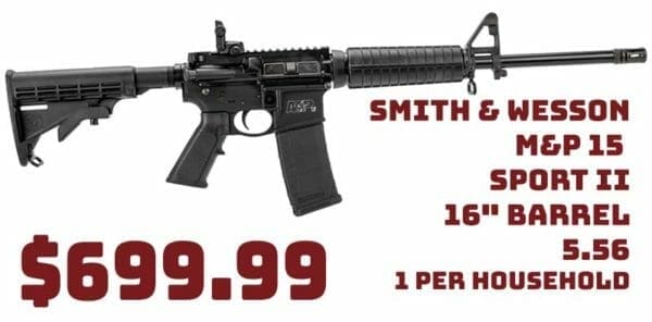 Smith & Wesson M&P 15 Sport II 16" Barrel 5.56 Deal Jan2021