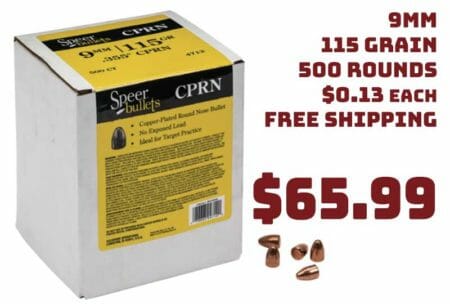 Speer Bullets 4712 Handgun 9mm .355 115GR Round Nose 500 Box Deal