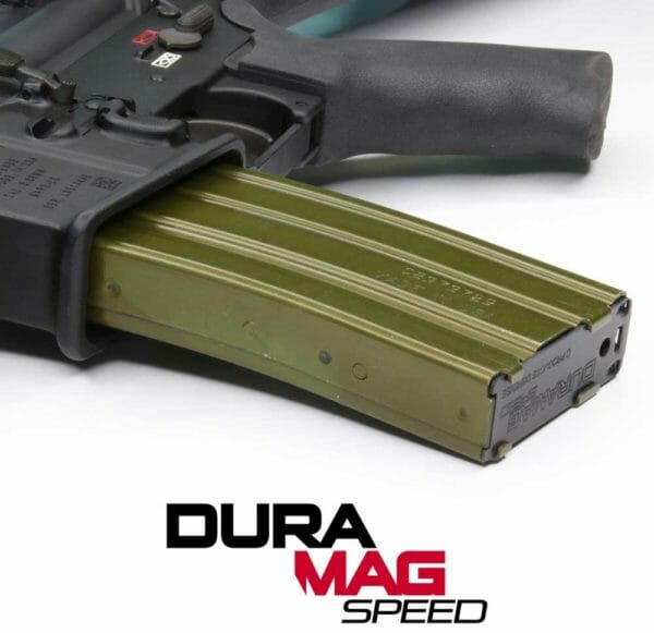 DURAMAG SPEED for 5.56x45mm shown in O.D. Green, one of several color options.