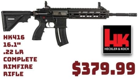 HK416 16.1" .22 LR Complete Rimfire Rifle Deal