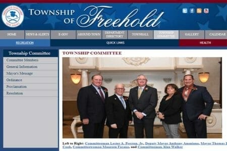 Freehold New Jersey Township Mayor and Council 2021