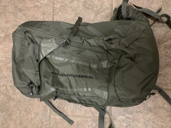 The Alps Mountaineering Baja 40 is a light weight medium sized pack.