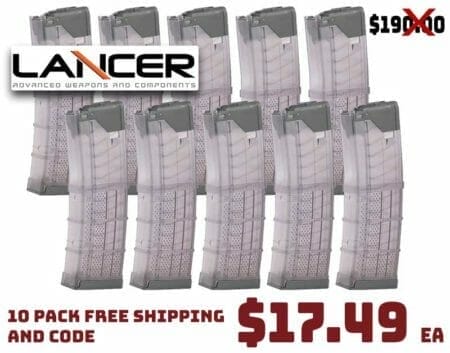 Lancer Systems AR15 30Rd L5AWM Translucent Magazine 10Pack Deal