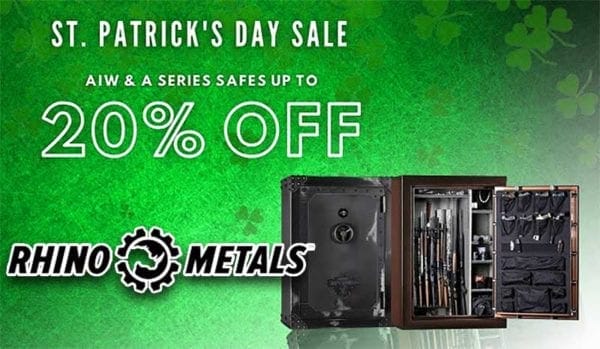 Rhino Metals St. Paddy’s Day Sale 2021