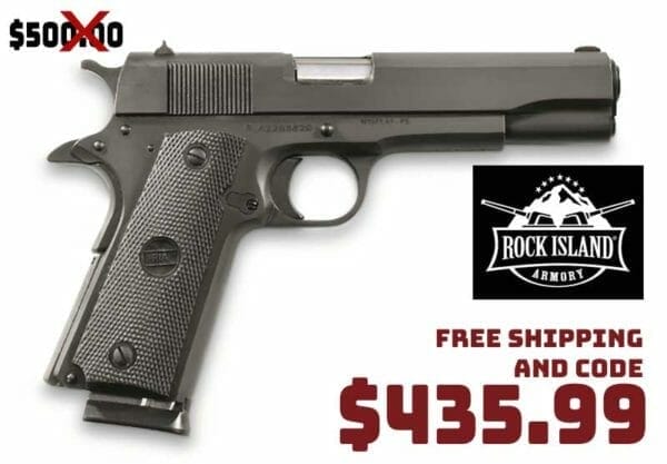 Rock Island Armory 1911 GI Standard FS 9mm Pistol Deal
