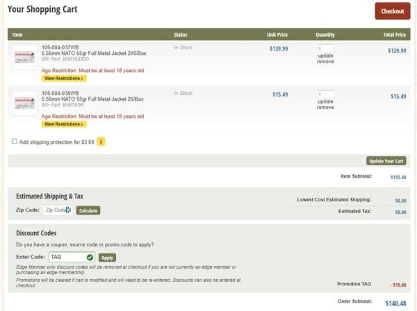 Winchester 5.56mm NATO Ammunition Deal Cart Check Winchester 5.56mm NATO Ammunition Deal Cart Check