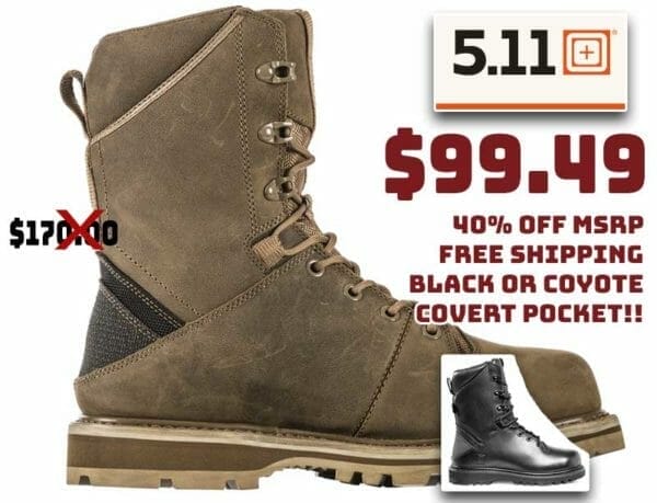 5.11 Apex Waterproof 8" Boot Sale