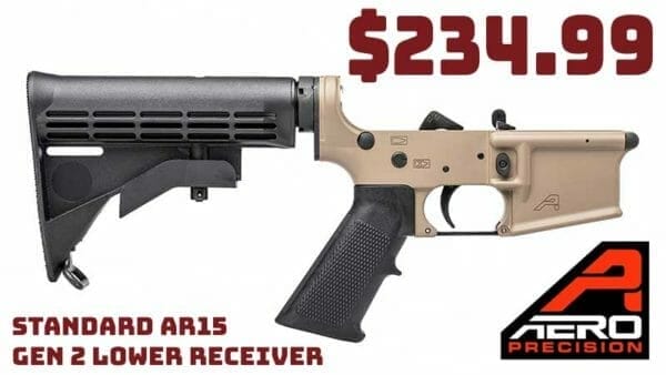 Aero Precision AR15 Complete Lower Receiver FDE Cerakote Deal