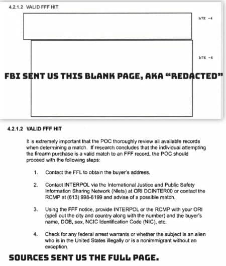 FBI National Instant Criminal Background Check System (NICS) User Manual Interpol Leak