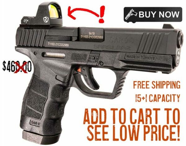 SAR USA SAR9 Semi-automatic 9mm Pistol Deal march2023