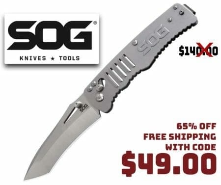 SOG Targa Folding Tanto ARC-Lock Pocket Knife Deal