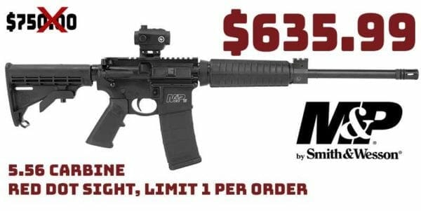 Smith & Wesson M&P 15 SPORT II 5.56 Carbine Red Dot Sight Deal june2021