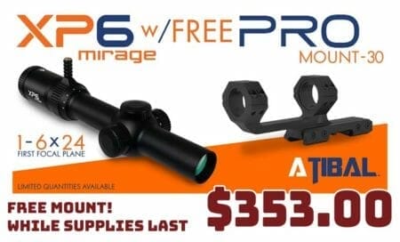 Atibal 1-6x Atibal XP6 MIRAGE Rapid View lever & FREE Mount Sale