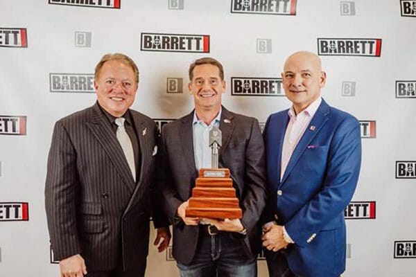 L to R: Ronnie Barrett, CEO; Joel Miller, VP of Sales & Marketing; Sam Shallenberger, President