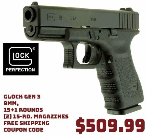 Gen 3, Semi-Automatic 9mm 15+1 Rounds Pistol Sale july2021