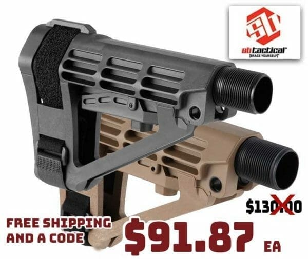 SB Tactical SBA4 5-Position Adj Braces Carbine May2021