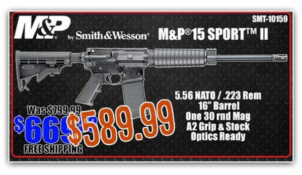 Smith & Wesson M&P15 Sport II 5.56 223 Optics Ready Sale may2022