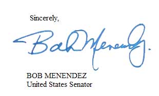 NJ Senator Bob Menendez