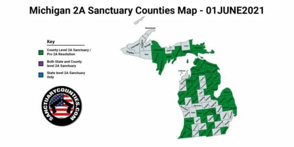 Michigan’s Second Amendment Sanctuary Map