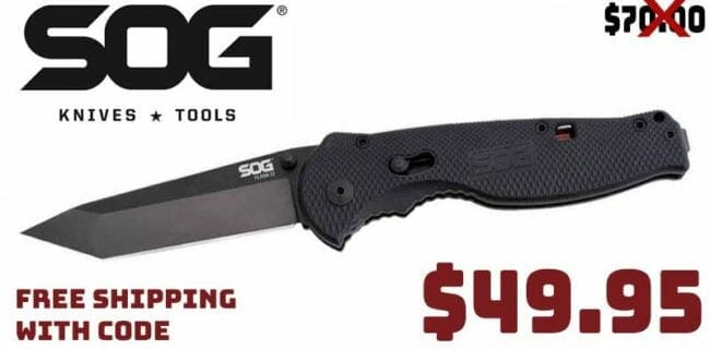 SOG Specialty Knives Flash II Tanto Folding Knife Sale