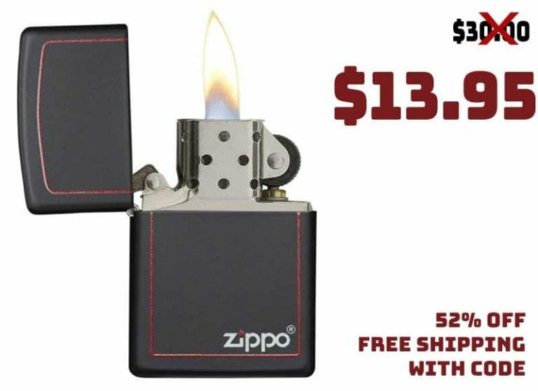 Zippo Windproof Slim Black Matte Lighterjust 13.95 FREE S&H CODE