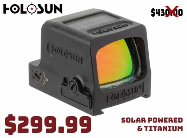 Holosun HE509T-RD Enclosed Solar Powered Red Dot Sight Sale